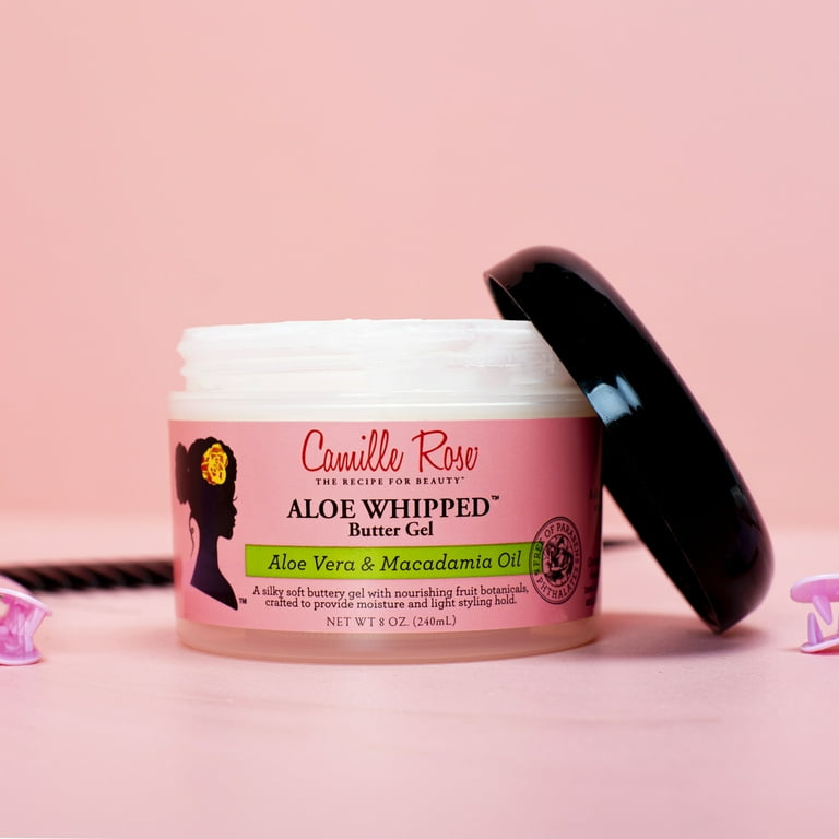 Camille Rose Aloe Whipped Butter Gel for Curly Hair with Macadamia