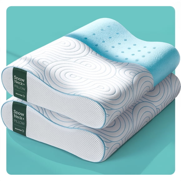 Almohada Cervical Dreamlab Polar 2 Piezas Hipoalergénica Ergonómica Tamaño Estándar