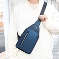 thumbnail image 4 of Double-Layer Water-Resistant Chest Bag, Large Capacity Crossbody Pack for Hiking, Commuting, Phone and Essentials Storage, Reinforced Oxford Material, 4 of 8