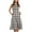 Black, variant on IROINNID Women's Sleeveless Fit&Flare Dress Round Neckline Boho Summer Smocked Flowy Tiered Party Dress Beach Dress With Pocket Strapless Plaid Dress