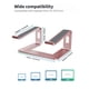 thumbnail image 2 of SOUNDANCE Laptop Stand for Desk, Aluminum Computer Riser, Ergonomic Laptops Elevator, Metal Holder Support 10 to 15.6 Inches Notebook PC Computer, 2 of 4