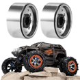 thumbnail image 4 of 4pcs 1.9inch Metal Beadlock Wheel Hub Rim For 1/10 Rc Crawler Car Silver, 4 of 5