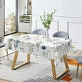 thumbnail image 5 of Nanqianyi Watercolor Blue Wildflower Tablecloth For Kitchen Dinner Decor 60" x 102" Rectangular Waterproof Table Cloth, 5 of 6