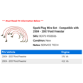 thumbnail image 2 of Spark Plug Wire Set - Compatible with 2004 - 2007 Ford Freestar 2005 2006, 2 of 2