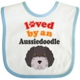thumbnail image 3 of Inktastic Aussiedoodle Dog Boys or Girls Baby Bib, 3 of 4