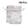 thumbnail image 2 of 100 bolsas de organza para guardar regalos, regalos de boda, bolsas con cordón, bolsas para empacar joyas, decoración de fiestas., 2 of 5
