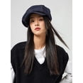 thumbnail image 5 of CoCopeaunt Denim Newsboy Cap for Women Fashion Baseball Cap Wide Brim Sun Hat Blue Berets Comfy Lightweight Adjustable Outdoor, 5 of 8