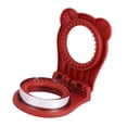 thumbnail image 2 of Troquel de corte de sándwich redondo de acero inoxidable Protección de manos Cortador de sándwich de bolsillo para pan y galletas Bollo Rojo, 2 of 10