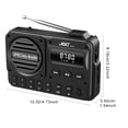 thumbnail image 2 of Yucurem Portable Fm Radio with Led Display Digital Radio Recorder Bt 5.4 Radio Speaker, 2 of 10