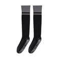 thumbnail image 2 of Harmtty 1 Pair Women Sport Stockings Elastic Cycling Knee Socks Anti-slip Arch Support Silicone Bottom Contrast Color Stockings for Yoga Pilates Dance, 2 of 8