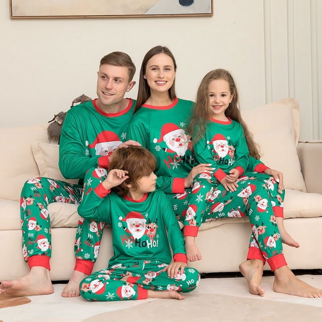 Conjunto de pijamas familiares navideños para adultos y niños, ropa de dormir para madre e hija, padre e hijo, 2023
