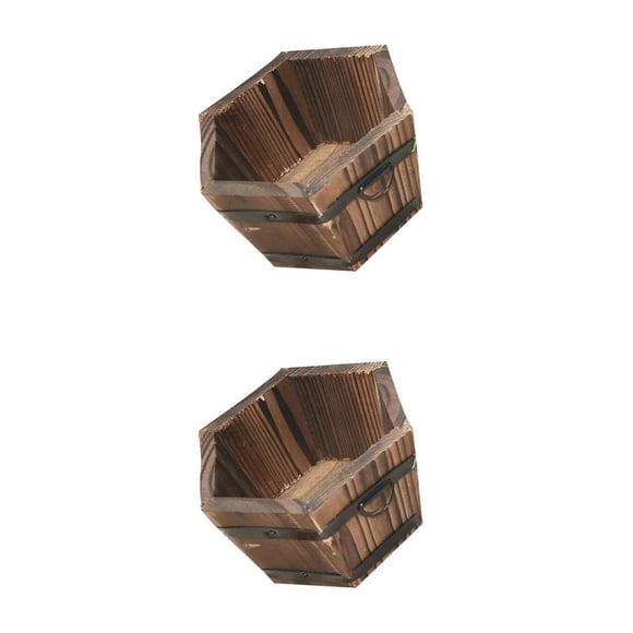 2X MAZADORA DE BARRIL DE VINTAGE, MAZADORAS DE DE CON TAPA HEXAGONAL, S + M