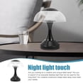 thumbnail image 4 of 1 juego de lámpara de mesa compacta con forma de hongo, lámpara de escritorio para dormitorio, lámpara táctil con carga USB, 4 of 6