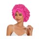 thumbnail image 1 of wonima11 Satin Silk Bonnet Hair Beanies for Sleeping Jumbo Sleep Cap, Black Wrap for Women Curly Hair, Double Layer Bonnet with Tie Band, 1 of 1