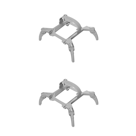 Seitruly Soporte de tren de aterrizaje, cuadricóptero, altura desmontable, Protector de pierna antideslizante extendido, accesorios de juguete de Gris 2piezas