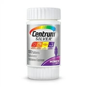 Centrum Silver Women's Multivitamin for Women 50 Plus, Multivitamin/Multimineral Supplement with Vitamin D3, B Vitamins, Calcium and Antioxidants, Gluten Free, Non-GMO Ingredients - 100 Coun