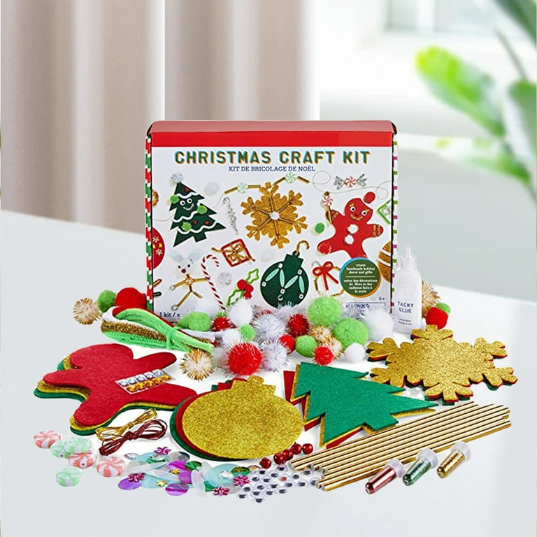 196 Pieces Christmas Crafts For Adults Kids Kit Christmas Crafts