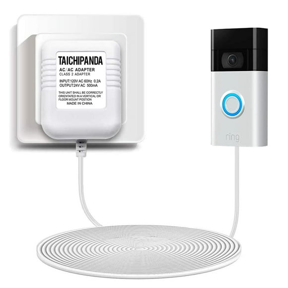 TAICHIPANDA 24 Volt Transformer, C Wire Adapter for Nest Honeywell Ecobee and Sensi Thermosta Doorbell Transformer for Nest Hello Doorbell and Any Doorbells Require 24V Power Supply