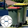 thumbnail image 5 of Trash Can Lock for Animals/Raccoons,Bungee Cord 30-50 Gallon Trash Can Lid Lock,Outdoor Garbage Lid Lock(Trash Can NOT Included), 5 of 10