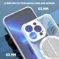thumbnail image 3 of Dteck Clear Magnetic Case for iPhone 13 Pro Max Compatible with Mag-Safe, Slim Hard Back Soft Silicone TPU Bumper Cover Ultra Thin Shockproof Protective Case, White, 3 of 6