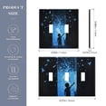 thumbnail image 2 of Yayeee Toggle Light Switch Wall Plate 2-Gang 4.56"x4.48" Decorative Outlet Cover, Blue Butterfly, 2 of 7