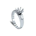 thumbnail image 4 of 3/8ct Poire Forme Engagement Semi Montage Anneau de Réglage, 4 of 4