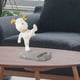 thumbnail image 5 of Resina Oso Escultura Soporte para teléfono móvil Accesorios Animal Tabletas Soporte Soporte Estatua Artesanía para escritorio Teléfono Estante patada blanca Macarena Figuras de resina, 5 of 8