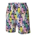 thumbnail image 4 of Balery Llamas Colorful Traje de Baño Estilo Hawaiano para Hombre, Shorts de Secado Rápido con Bolsillos-XX-Large, 4 of 6
