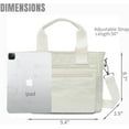 thumbnail image 3 of Small Nylon Tote Bag for Women Lightweight Crossbody Tote Handbag with Long Strap for Daily, Work, College & Travel, 3 of 5