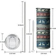 thumbnail image 5 of 20oz Multicolor Christmas Pattern Skinny Tumblers Stainless Steel Tumbler with Lid and Straw,Vacuum Insulated Double Wall Travel Tumbler Cups with Cleaning Brush for Coffee,Tea, 5 of 6