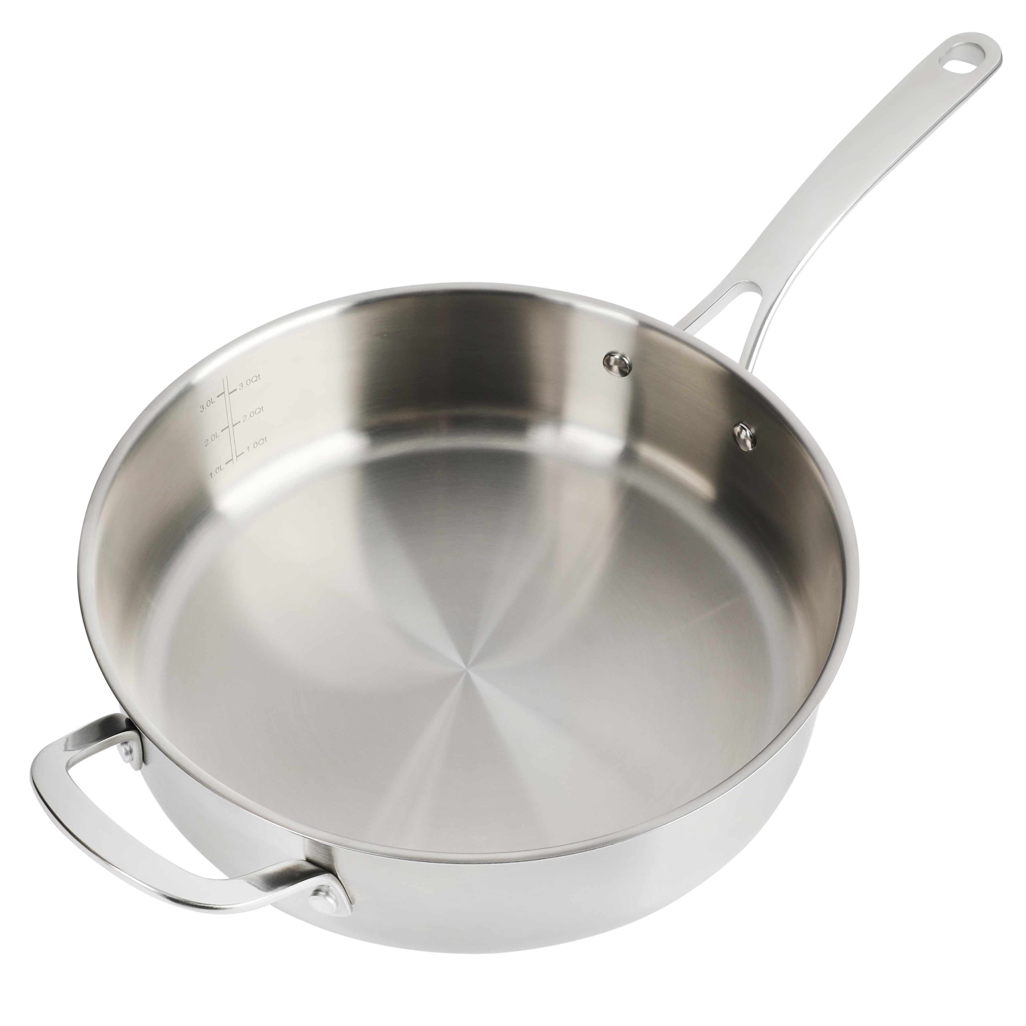 Martha Stewart Everyday Silverberry 8-Quart Matte Silver Stainless Steel Stock  Pot with Lid 