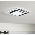 thumbnail image 2 of Modern Rectangle Concise Black and White Acrylic LED Flush Mount Ceiling Light, 2 of 5