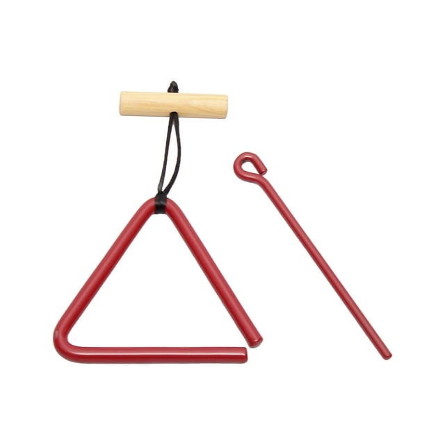 Triangulo musical de ACERO ZPERCUZZION 10 CM rojo