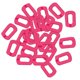 thumbnail image 5 of 30x anillos de cadena de enlace acrílico ganchos de Clips en U para Rosado, 5 of 8