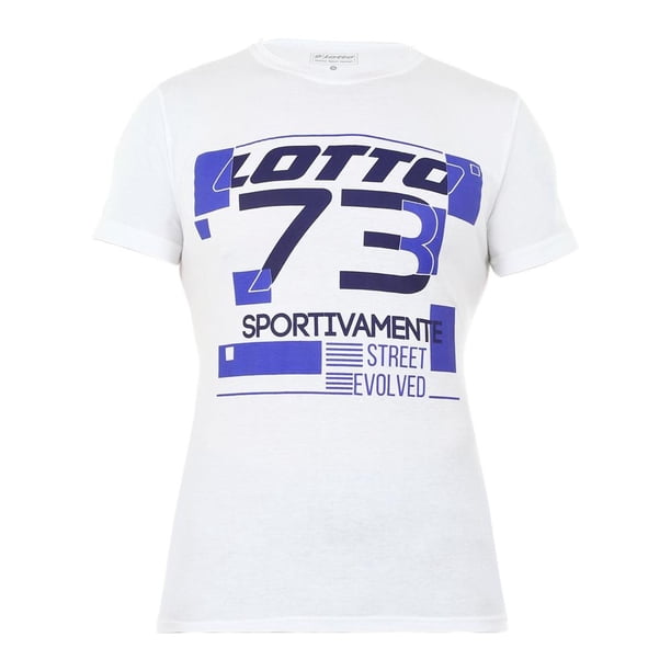 Playera Para Hombre Lotto Ali Manga Corta Blanco T M