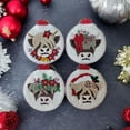 thumbnail image 2 of Christmas Cows Ornament Kit | Cute Christmas Crafts | DIY Christmas Ornaments for Tree | DIY Christmas Ornaments, 2 of 4