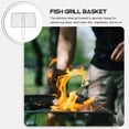 thumbnail image 3 of HLONK Panier de Grillade pour Poisson en Acier Inoxydable d'Extérieur Filet de Barbecue en Métal Outil pour Poisson Grillé Panier de Grillade pour Poisson BBQ, 3 of 6