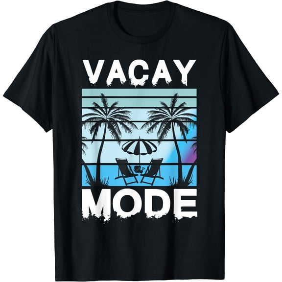 Vacay Mode Vacation Road Trip Holiday Outfit T-Shirt Black Small