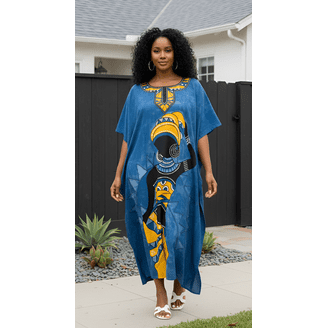 Oussum Women Plus Size Kaftans Polyester Long Maxi Caftan Gown Evening  Casual Dress Online - Walmart.com