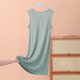 thumbnail image 4 of mfyjkho Vestidos de tallas grandes, Falda sin mangas para mujer, vestido fino y holgado de verano, camisón informal de color liso para casa Vestidos para invitadas de boda para mujer xxl, 4 of 4