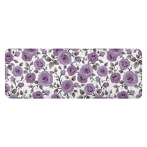 Pioneer Flower Floral Print Pattern Kitchen Rug Mat,Kitchen Runner Rugs Non Skid Washable,Decorative Kitchen Floor Mats for Kitchen,Sink,Laundry,17"x47.2"