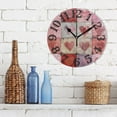 thumbnail image 3 of Pretty Pink Hearts Wall Clock 10 inch Non-Ticking Easy to Read Decorative Clocks for Home Bedroom Living Room, 3 of 8