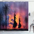 thumbnail image 1 of Ambesonne Spanish Shower Curtain, Girls Dancing Flamenco, 69"Wx70"L, Multicolor, 1 of 3