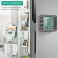 thumbnail image 6 of Fridge Thermometer, AMIR Wireless Digital Refrigerator Thermometer Freezer Thermometer Indoor Thermometer for Fridge Bedroom Living Room Baby Room Kitchen Gray, 6 of 11