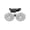 White1, variant on Car Dual Head Backseat Fan, Headrest Mounted Car Ventilation Cooler, Adjustable Clamp, Multi Speed Low Noise, Multi-Angle Rotation for Most Vehicle Rear Passenger Use