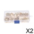 thumbnail image 1 of 2x150x Terminales De Cable De Engarzado De Anillo De Cobre Kit De Conector De Engarzado De Alambre De Barril Abierto, 1 of 8