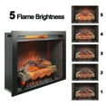 thumbnail image 5 of 28 inch Infrared Electric Fireplace Insert, Touch Panel Home Decor Heater, Smokeless Firebox With fixed Trim Kit.With Crackling Sound, 5 of 6