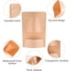 thumbnail image 4 of Bolsa de papel kraft transparente independiente con ventana redonda, pequeña bolsa de plástico para alimentos con cremallera, con muesca y ventana transparente, 11*16cm brillar Electrónica, 4 of 5