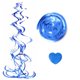 thumbnail image 2 of Techo en forma de corazón Garlands Ceremonia de boda Romántica espiral Streamers Oficina Decoración Decoración DIY Adorno Azul 30 Piezas Inevent HA012510-03, 2 of 7