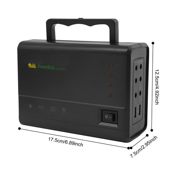 Portable Power Station with Solar Panel Outdoor Generator Power Supply for Lighting & Charging